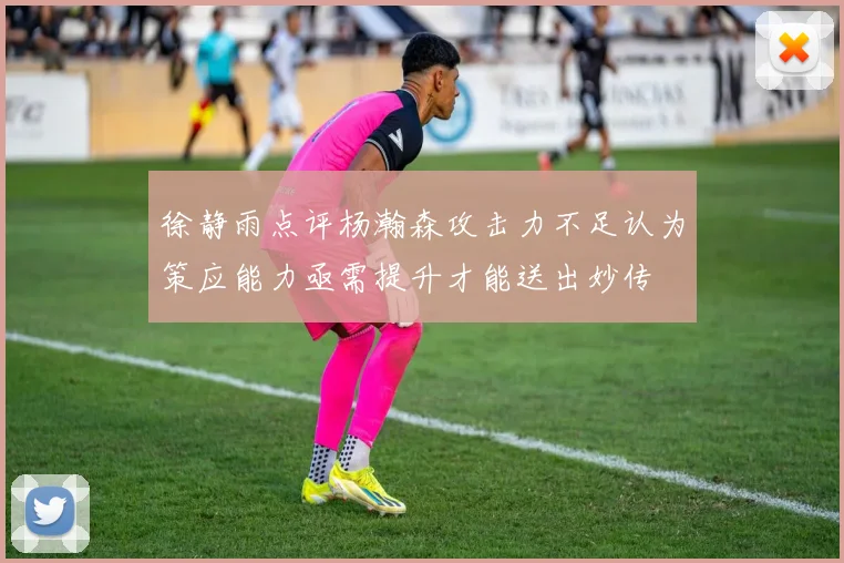 徐静雨点评杨瀚森攻击力不足认为策应能力亟需提升才能送出妙传